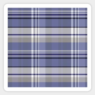 Winter Aesthetic Iona 1 Hand Drawn Textured Plaid Pattern Sticker